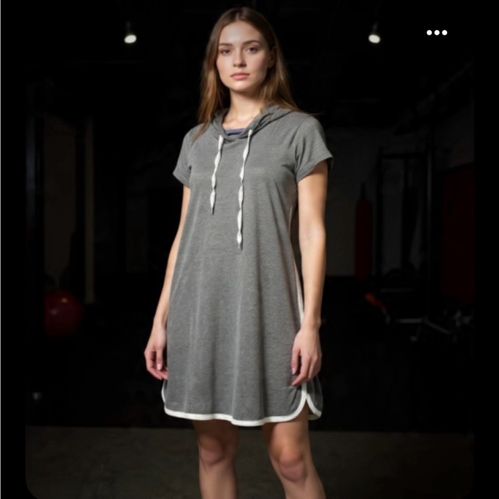 Justify Gray Hooded Dress